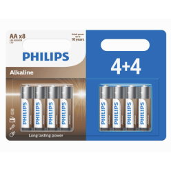 Philips Entry Alkalin AA Alkalin 4+4 Paket
