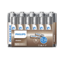 Philips Entry Alkalin AA x 10 + AAA x 6 Folyo Paket