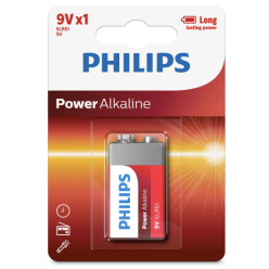 Philips Power Alkalin 9V 1-Folyo Paket