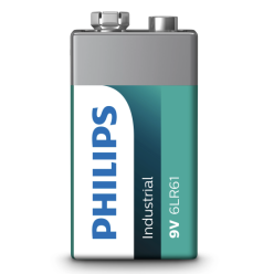Philips Industrial 9V 10'lu karton kutu (iç kutu yok)
