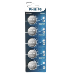 Philips Lityum CR2016 3.0V düğme pil 5'li blister (20.0 x 1.6) – çocuk korumalı ambalaj